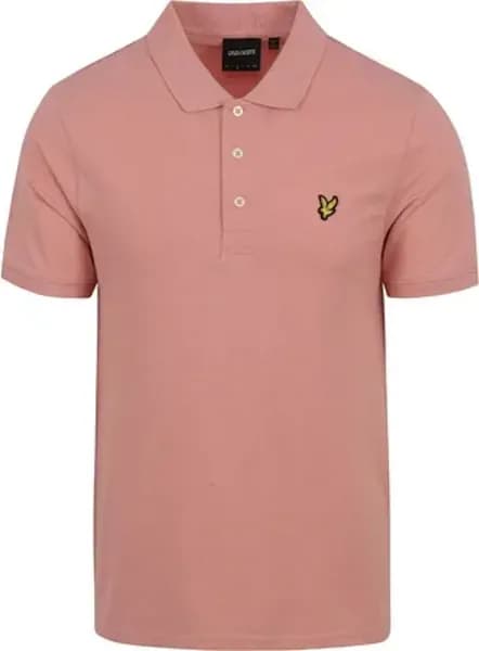 Lyle & Scott Plain Polo Shirt Palm Pink XL