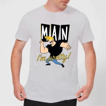 Johnny Bravo Man I'm Pretty Mens T-Shirt - Grey - L