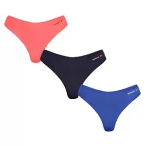 Reebok 3 Pack Agatha Thongs Womens - Blue