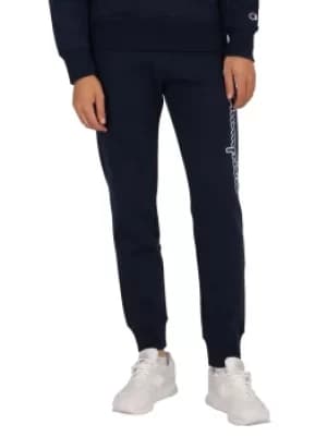 Organic Cotton Blend Vertical Script Logo Joggers