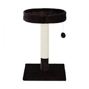 PawHut Cat Tree Brown, White 450 mm x 450 mm x 700 mm