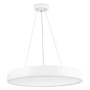 Faro Lighting - Faro Cocotte Cylindrical Pendant White 55cm 3000K