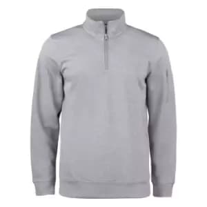 Clique Unisex Adult Basic Active Quarter Zip Sweatshirt (L) (Grey Melange)