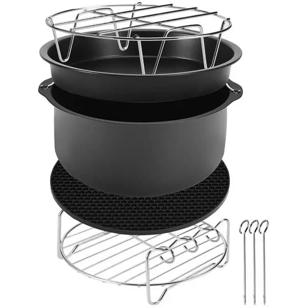 Monzana Deuba 106201 8Pcs Set 3.6L Black Pot