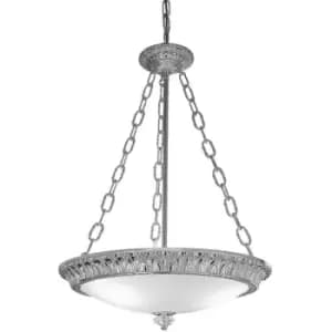 14kolarz - Classic pendant light MILADY chrome 3 bulbs