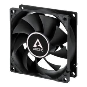Arctic F8 Silent 8cm Case Fan, Black, 9 Blades, Fluid Dynamic, 6 Year Warranty