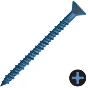 DEWALT 6.3 x 45mm Countersunk Concrete Screw - Pack of 100 - Blue