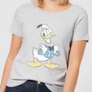 Disney Mickey Mouse Donald Duck Posing Womens T-Shirt - Grey - 3XL