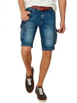 Joe Browns Joe Browns Everyday Cargo Shorts, Blue, Size 30, Men