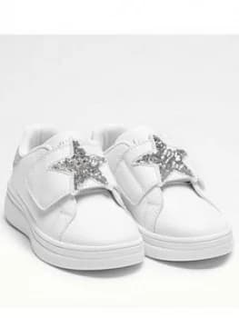 Lelli Kelly Girls Thalisa Star Strap Trainer - White/Silver