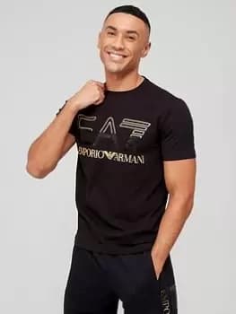 EA7 Emporio Armani Large Logo T-Shirt - Black Size M Men