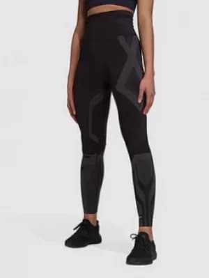 adidas Formotion Sculpt 7/8 Leggings, Black/Grey, Size S, Women