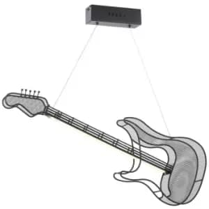 Onli Rock Guitar Integrated LED Pendant Ceiling Light, Black
