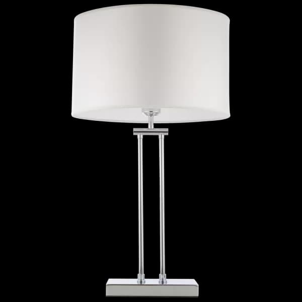 Athens Table Lamp With Round Shade Silver, E27