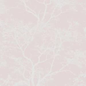 Holden Decor Statement Whispering Pink Tree Glitter effect Embossed Wallpaper