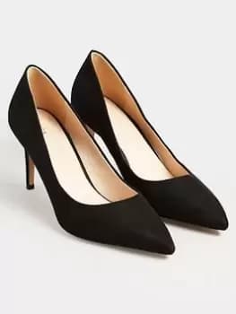 Long Tall Sally Point Court Shoe Black, Size 11, Women