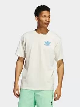 Adidas Originals Happy Earth T-Shirt, Nondye, Male, T-Shirts, HI2962
