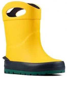 Clarks Mudder Dash Toddler Wellington Boot - Yellow