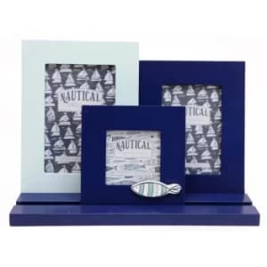 Fish Sea Life Three Frames on Tray