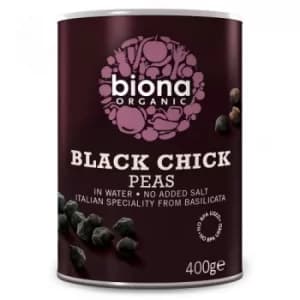 Biona Organic Black Chickpeas 400g