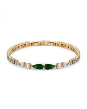 Jon Richard Emerald Green Pear Bracelet
