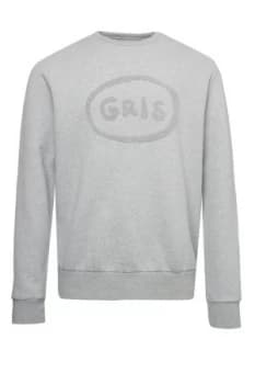 Mens French Connection Grey Sweat Crew Neck Jumper Grey