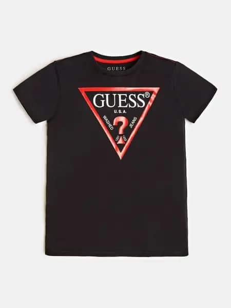 Guess Kids Triangle Logo T-Shirt 14390678 Black