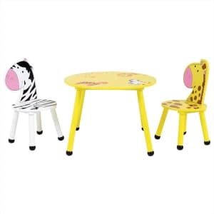 Charles Bentley Kids Jungle Safari Table and 2 Chairs