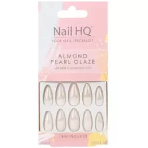 Nail HQ Almond Pearl Glaze False Nails