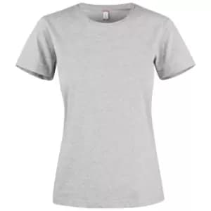 Clique Womens/Ladies Premium Melange T-Shirt (L) (Grey Melange)