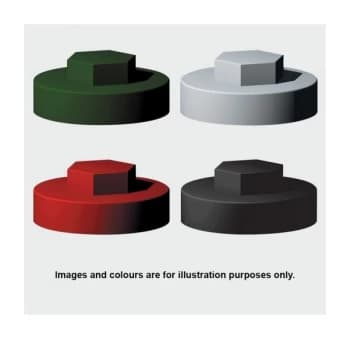 1600E53CAP Hex Cover Cap Black 5/16' x 16mm Bag of 1,000 - Timco