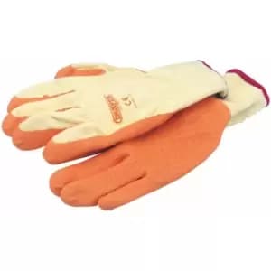Draper - Expert Orange Heavy Duty Latex Coated Work Gloves - Large
