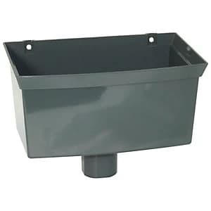 FloPlast Round/Square Line Rainwater Hopper - Anthracite Grey