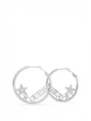 Guess A Star Is Born Earrings, Silver, Women