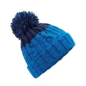 Beechfield Apres Beanie (One Size) (Azure Blue/Oxford Navy)