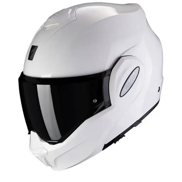 Scorpion Exo-Tech Evo Solid White Modular Helmet XS