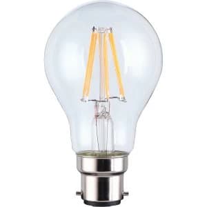 TCP Smart WiFi Dimmable Warm White Filament LED Bayonet 60W Light Bulb - No Hub Required