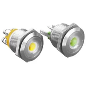 ESKA Bulgin MPI001/28/RD Anti-vandal Switch SPST 24V DC 50mA Red D...