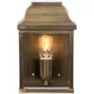 Loops - Outdoor IP44 Wall Light Aged Brass LED E27 100W d02556