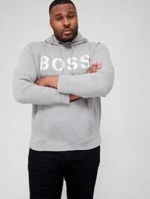 Hugo Boss Wetry Pullover Hoodie Silver Size 3XL Men