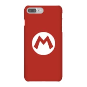 Nintendo Super Mario Mario Logo Phone Case - iPhone 7 Plus - Snap Case - Gloss