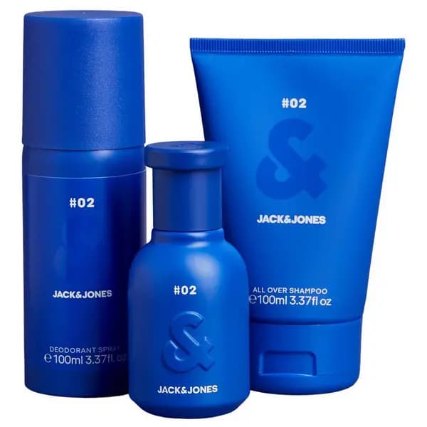 Jack & Jones Brotherhood Trio Eau de Toilette For Him 40ml Shampoo & Deodrant 100ml Gift set