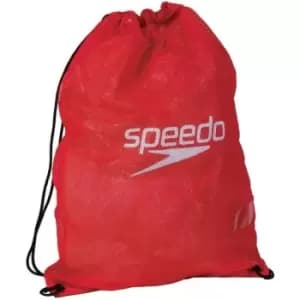 Speedo Wet Kit Mesh Drawstring Bag (One Size) (Red)