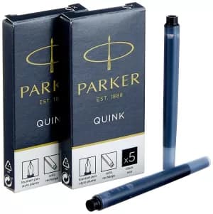 Parker 1950206 Fountain Pen Refill Black 10 Pieces