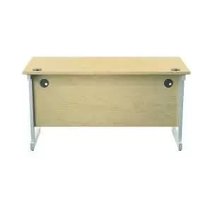 Jemini Single Rectangular Desk 1400x600x730mm MapleWhite KF800620