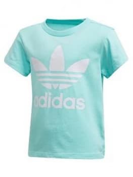 Adidas Originals Childrens Trefoil Tee - Light Blue