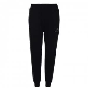 Kappa Fleece Jogging Bottoms Ladies - Black