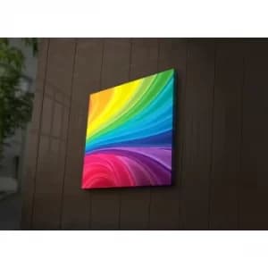 2828?ACT-28 Multicolor Decorative LED Lighted Canvas Painting
