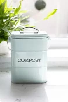 Vintage Blue Compost Bin
