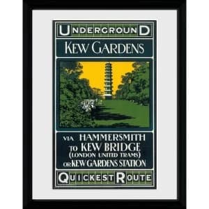 Transport For London Kew Quickest Route 12" x 16" Framed Collector Print